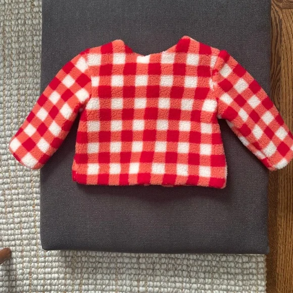 Hanna Andersson Buffalo Check Marshmallow Fleece (size 18-24 mos) worn once